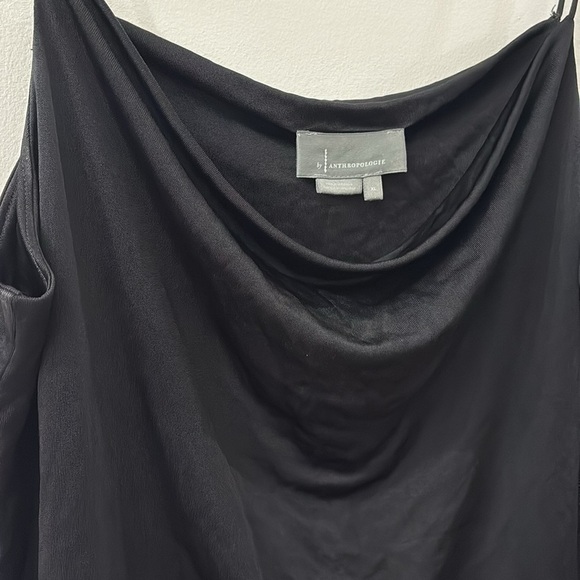 Anthropologie Black spaghetti strap tank - XL - cowl neck - Picture 3 of 5